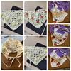 Sweet Floral Knitted Headband Flower Crochet Bandana Elegant Ethnic Style Turban  Children
