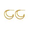 Minimalist Gold 316L Stainless Steel Earrings For Women Luxury Premium Tarnish Free Titanium Steel Stud Earrings Minimalist Ear Jewelry