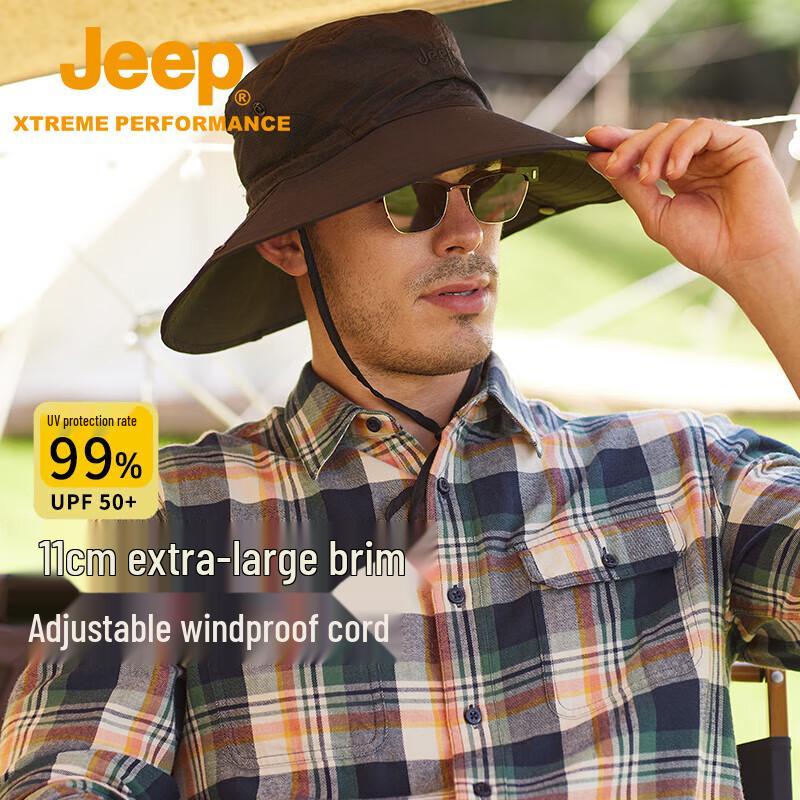 

JEEP Men s Outdoor Sun Protection Fishing Hat