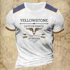 Tricou Vintage pentru bărbați Yellowstone Tricou cu imprimeu grafic Top la modă de vară Tricou cu decolteu Pulover Harajuku Îmbrăcăminte supradimensionată pentru bărbați