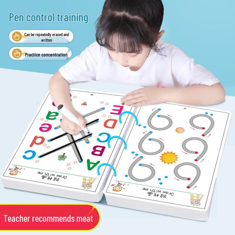 Erasable Pen Control Practice Cards for Preschoolers: Early Education Focus & Fun Puzzle Toys for Ages 2-4