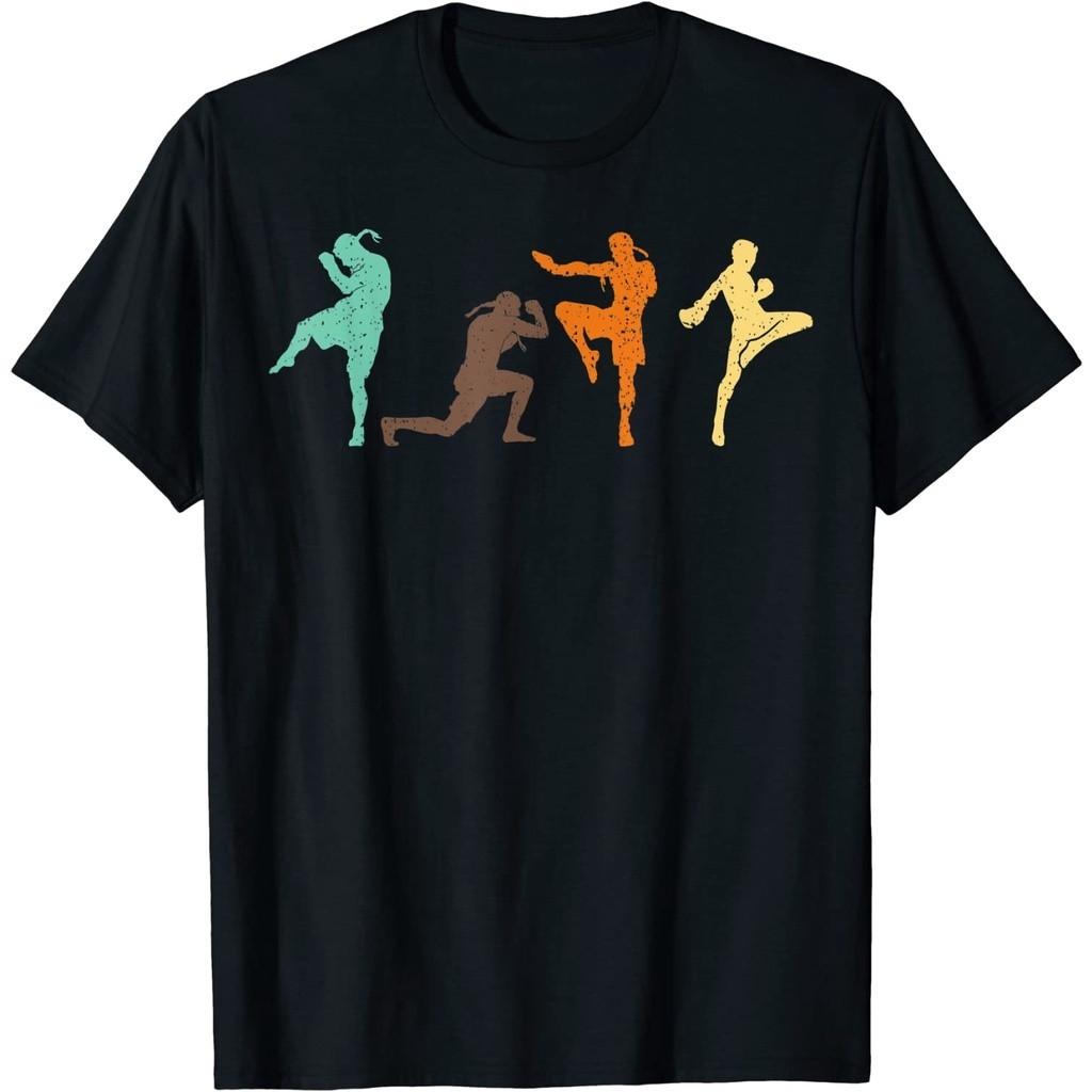Muay Thai T-Shirt Kick Boxing Vintage 3D Print Men Women Unisex Quick Dry Short Sleeve Round Neck MMA Mix Martial Art Streetwear Casual