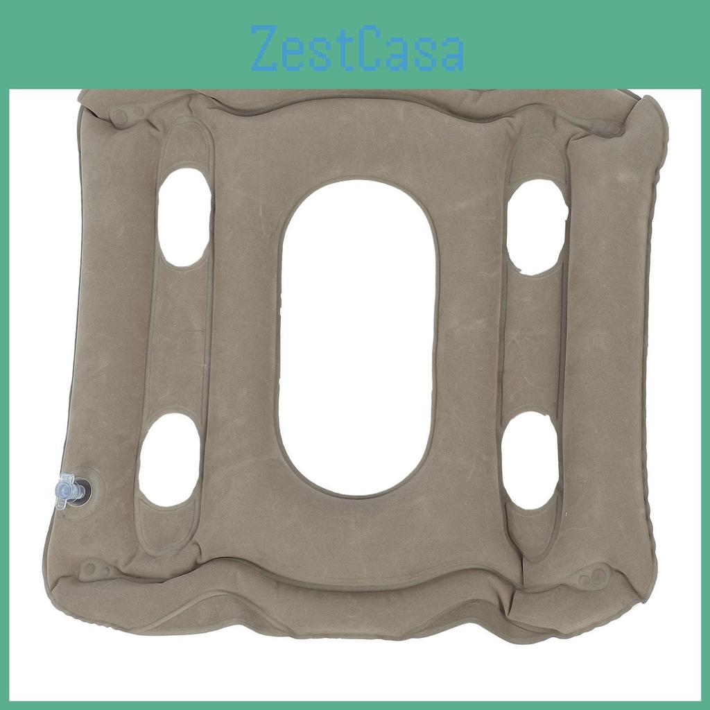 Ventilation Inflatable Cushion Seat Holes Pvc Flocking Cushioning Blow Up Seat Cushion For Long