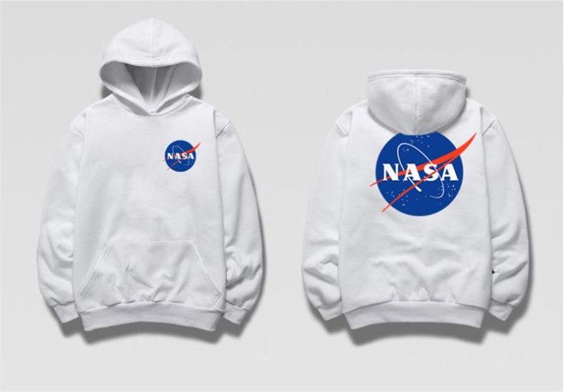 La Suéter De Nasa Nasa Print Unisex Hip Hop Hoodie 2018 Pullover