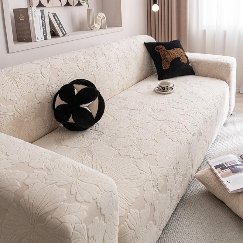 Elastic 1pc Striped Sofa Cover | Anti-Scratch & Non-Slip Couch Protector for All Seasons, Fits Single to Four-Seater Sofas