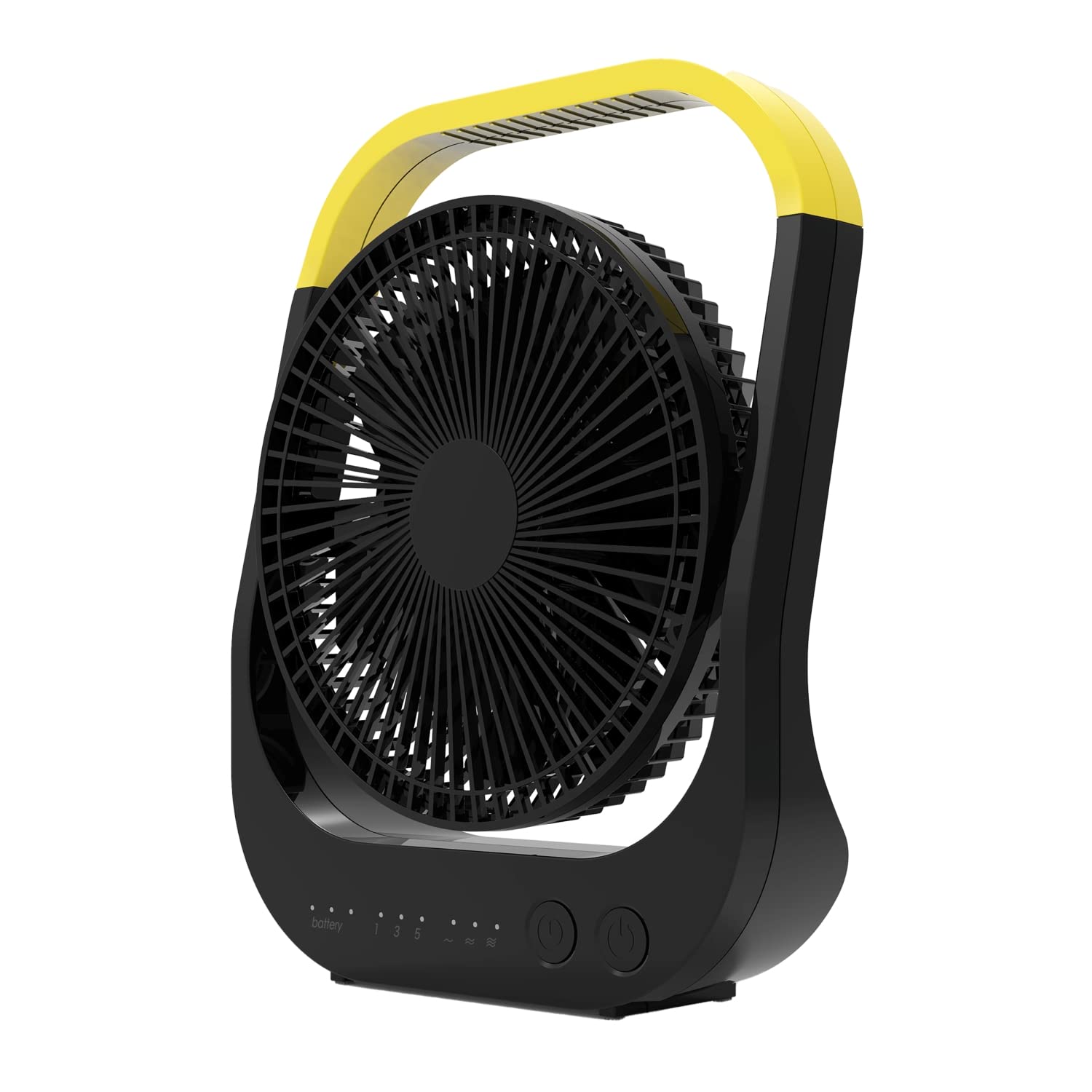 

Topland Desktop Fan FAN Home DC Power Supply Powerful 4 Airflow Adjustable Black [Dokodemo & Outdoor] Motor, Cordless, 3-Way (AC/USB/Rechargeable), чорний