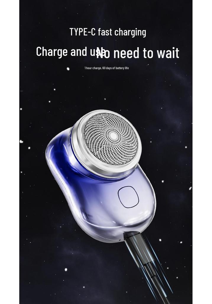 Portable Mini Electric Shaver - Rechargeable, Easy-to-Clean Razor with Long Battery Life for Men