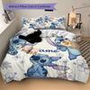 Custom Textile Stitch Floral Bedding 3 Piece Set HD Print Duvet Cover Pillowcases for Teens Adult Bedroom Decoration