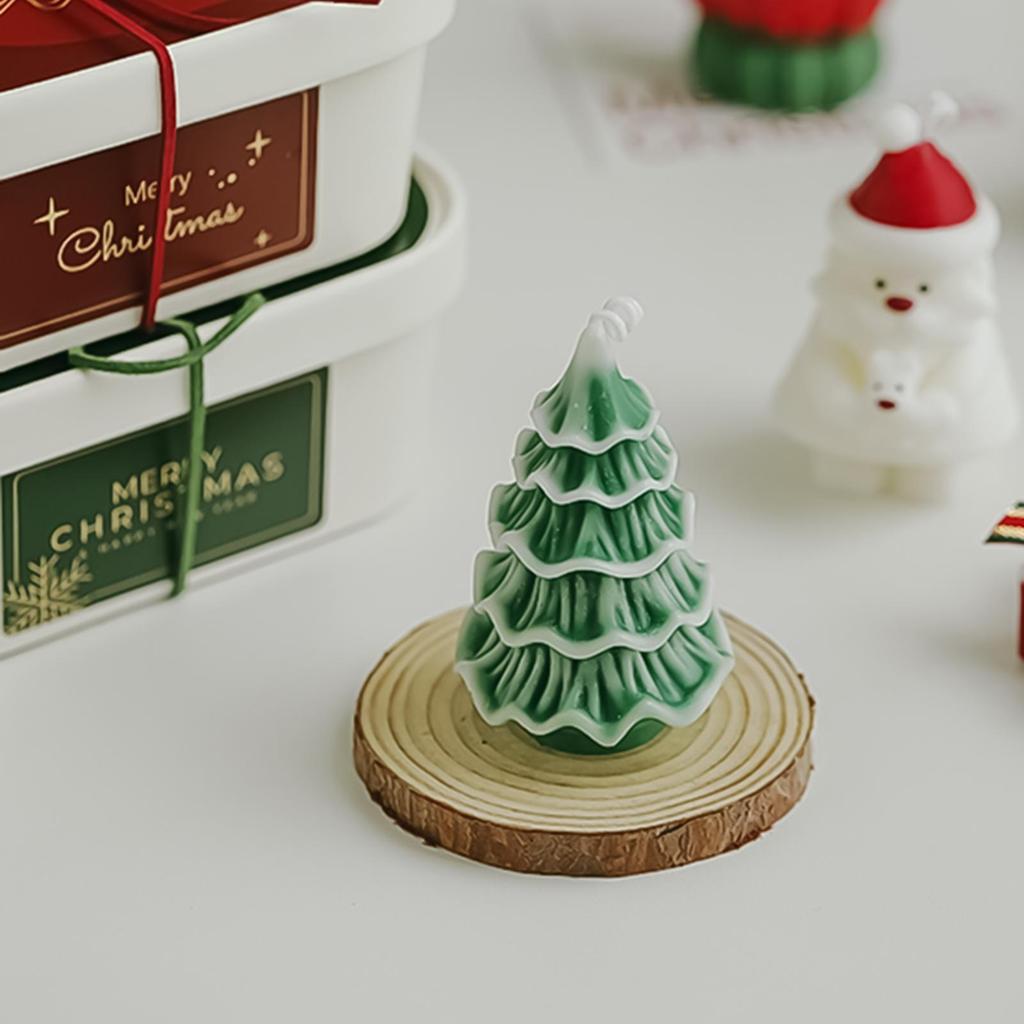 Scented Candle Lightweight Craft Aromatherapy Set Christmas Tree Candle Decor for Mother Family Birthday Fall Home Autumn