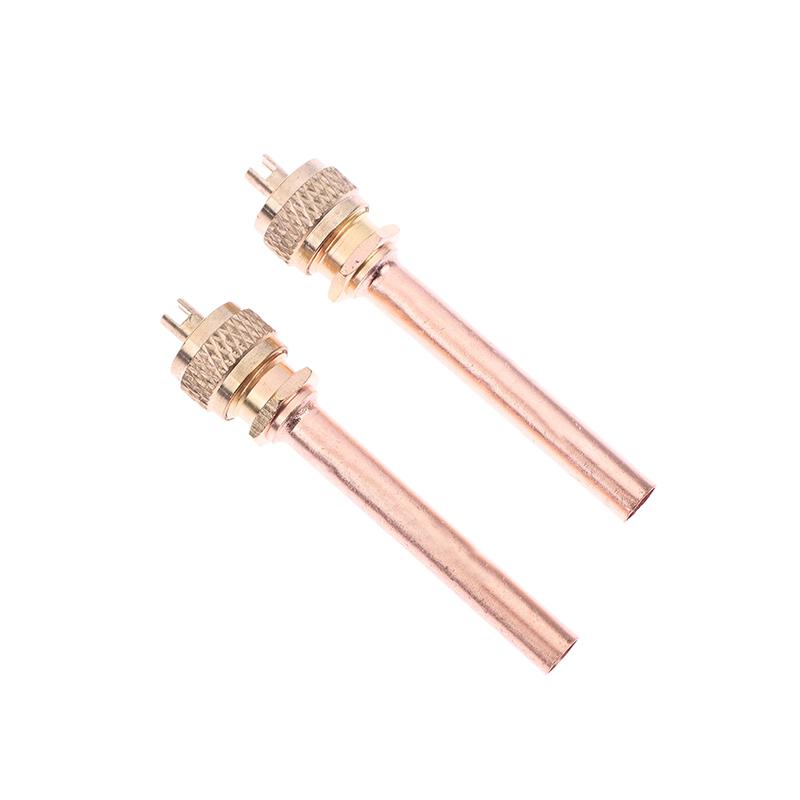 5 Piezas Válvulas de Acceso de Refrigeración para Aire Acondicionado Tubo OD de 6 mm Llenado Par 20 cc Pieza de Repuesto Núcleo de Vástago Piezas de Llenado