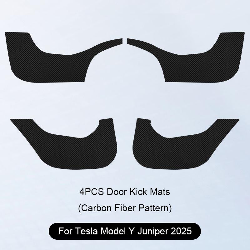 For Tesla Model Y/3 2021-2025 Door Anti-kick Sticker Model Y Juniper Soil-proof Mat Side Door Anti-scratch Protective Stickers