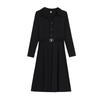 Four 6035 Plus Size Slimming Dress: New 2025 Spring/Autumn Style for Women, Slim Fit with Belly Coverage