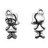 Dancing Boys Charms Girls Pendants For Dance Themed Jewelry Accessories Alloy