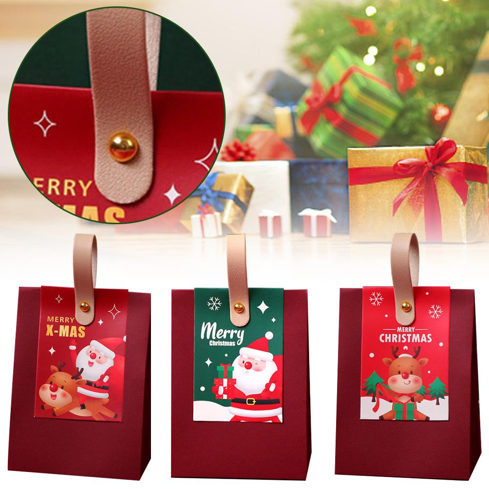 1pc Christmas Gift Boxe Santa Claus Candy Dragee Box Gift Packaging New 2024 Year Packaging Box V9S6