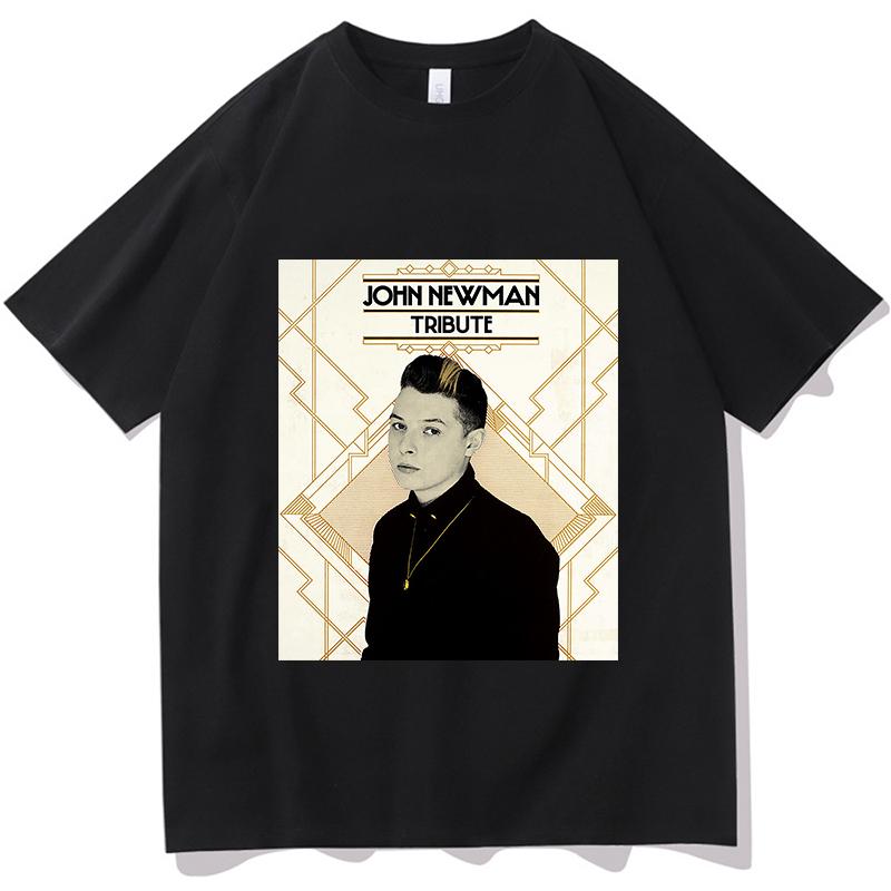 

John Newman Love Me Again Tour 2026 T-shirt Summer Short Sleeve O-neck Mens Tshirt Streetwear Hip Hop Singer Graphic Y2K Shir... S разноцветный