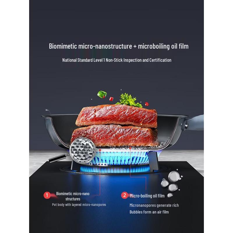 Sanhe 0-Coating Micro-Nano Non-Stick Frying Pan
