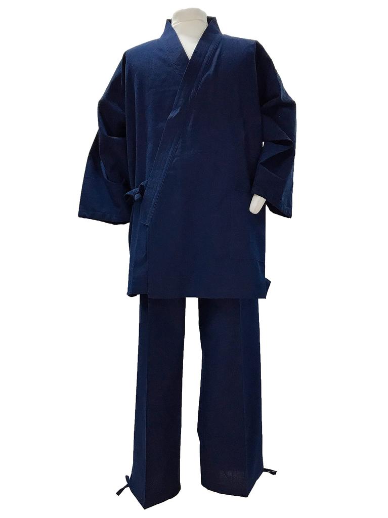 Kurume Tsumugi Made in Luxury Tsumugi Printed Carefully Made from the Tortoise Navy L [Edoten] Samue, Weave, Japan, Samue, Materials, Men's, Shell,