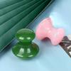 SPA Therapy Jade Board Face Massager Natural Rose Quartz Mushroom Facial Back Foot Acupuncture Massage Scraper Gua Sha Tool