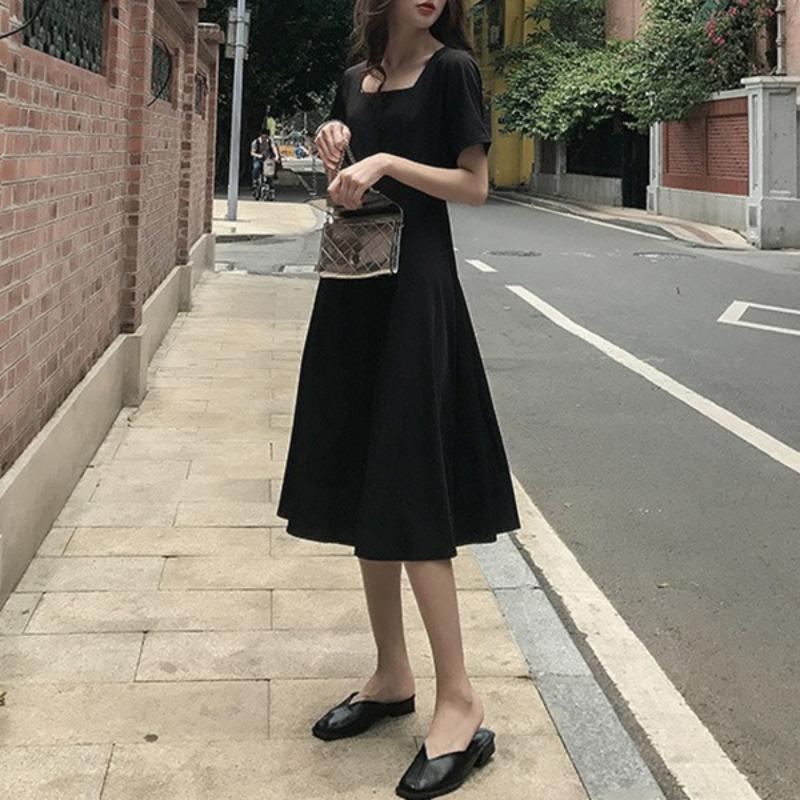 Women's French Tea Break Hepburn Style Small Man British Dress Small Fragrance Dress