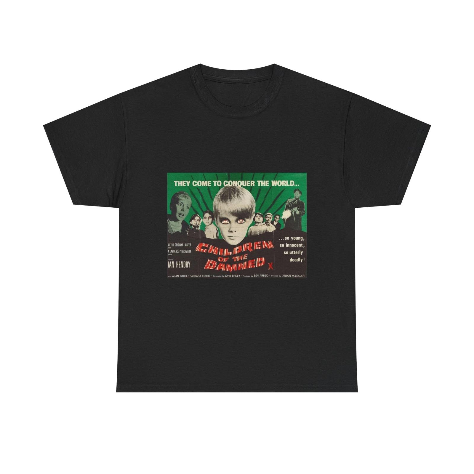 Children of the Damned Movie Poster kids boys kids boys kids boys kids boys kids boys T-shirt - 1964 British Sci-Fi Horror Tee 100