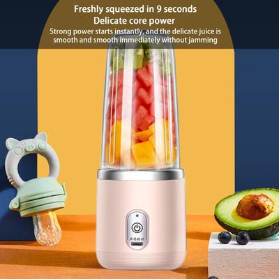 Personal Fruit Shake Juicing Machine Rechargeable Single Blender Cordless Juicer For Breakfast Apartment Vacation Camping Gym