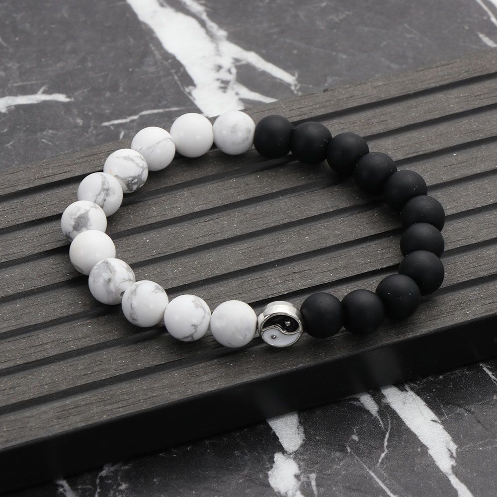 Lovers Couple Jewelry Best Friends Gift Wristband Bracelet Yin Yang Charm Pendant Braided Hand Rope