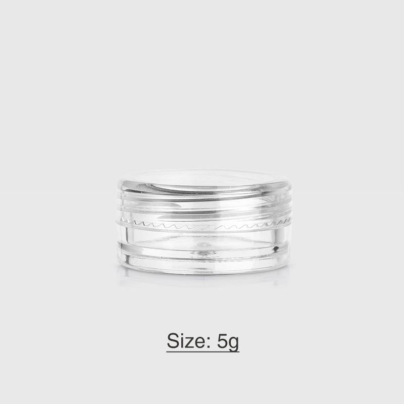 

Small Round Eyeshadow & Face Cream Sample Container, 2g/3ml/5g, Plastic Box for Cosmetics & Nail Polish. ·