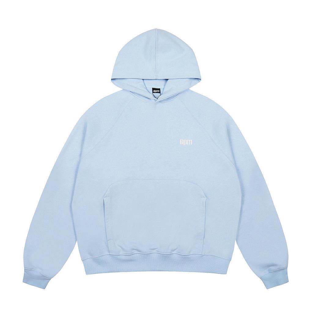 Trendige 6PM schwere Baumwoll-Reißverschlussjacke: Lockerer Schnitt, Streetwear-Stil mit aufgesetzter Stickerei.