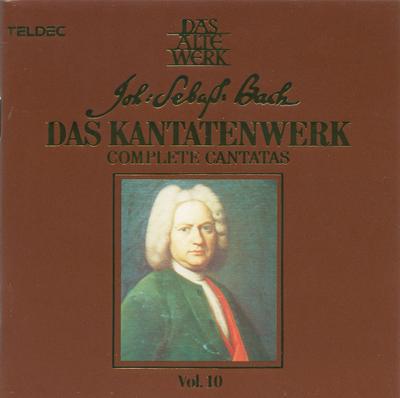 CD BACH, JOHANN SEBASTIAN BACH - Das Kantatenwerk Vol.10 Bwv35-38 /  835036ZL TELDEC 1986 Germany Classical Used