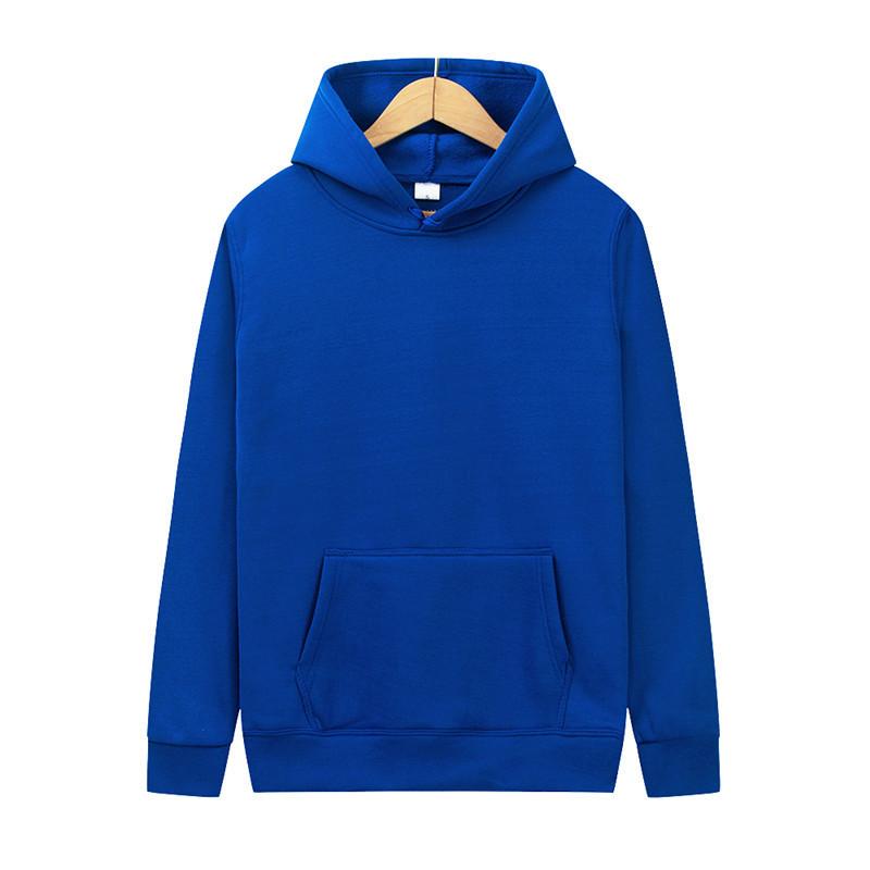 Men's Women's Solid Color Hoodies Casual Loose Fleece Autumn Winter Sportswear Hip-hop Pullover Top 20 Colors