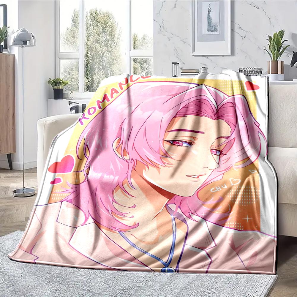 Saja Boys Theme Printed Blanket - Perfect for Couch, Bed, Travel & Outdoor Use | Machine Washable, Cozy & Durable.