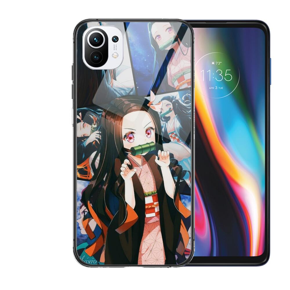

Чехол для телефона из мягкого закаленного стекла Kamado Nezuko Kimetsu No Yaiba Demon Slayer TPU для Xiaomi Redmi 11 Lite Pro Ultra 10T 10 9 xiaomi 6