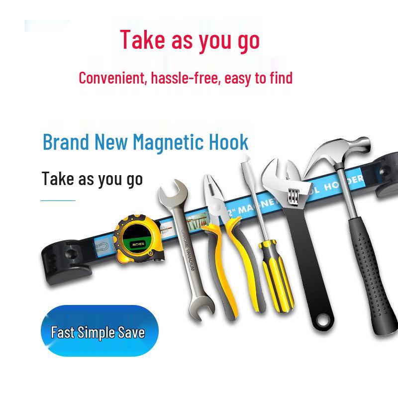 18-Inch Magnetic Tool & Knife Holder Wall Mount Strip for Storage and Auto Repair Tools