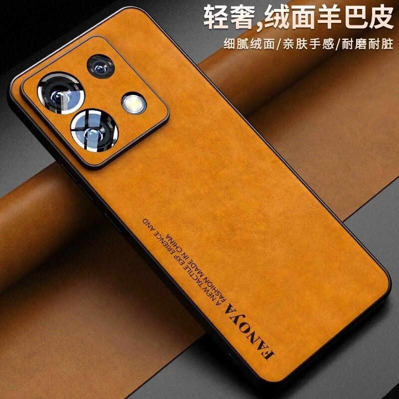 Case For POCO M6 Pro 4G Case Luxury Leather Back Cover For Xiaomi POCO M6Pro Redmi Note 13Pro Silicone Protection Shell Bumper