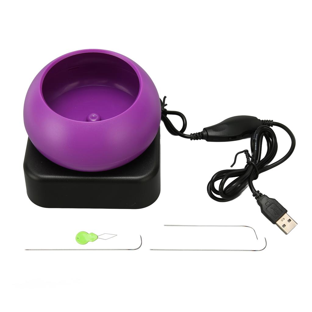 Electric Bead Spinner Bowl Adjustable Speed CW CCW Rotation USB Power Electric Bead Maker for