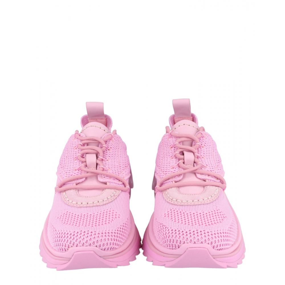 Salvatore Ferragamo Nima Knit Sneakers Pink