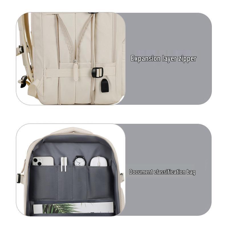 Unisex Cross-Border Large-Capacity Laptop Backpack for Business, Travel, and College