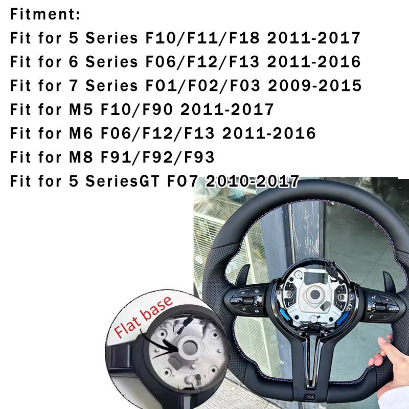 Suitable for BMW F30 F10 F31 F20 E90. The Steering Wheel Is Made of Leather Material and Can Be Changed from Old To New
