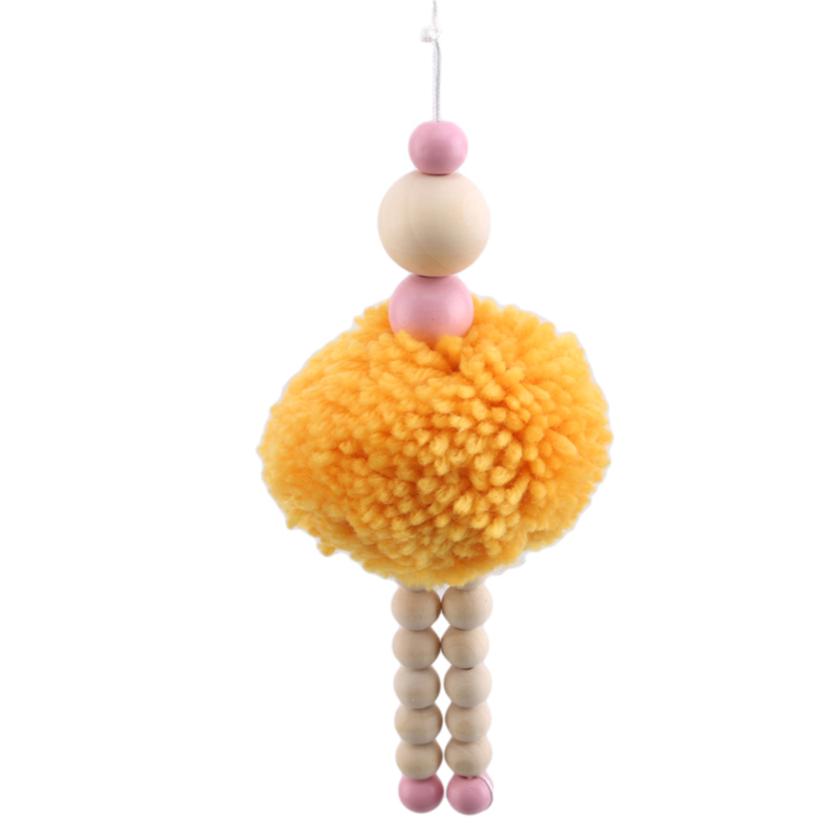 Lovely Hanging Ornaments Wooden Beads Pendant Bedroom Holiday Ornament Tent Home Decor
