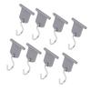 RV Awning Light Clips 8 Hangers 8 S Shaped Hooks 304 Stainless Steel Camping Awning Hooks for Outdoor Tent Home Party