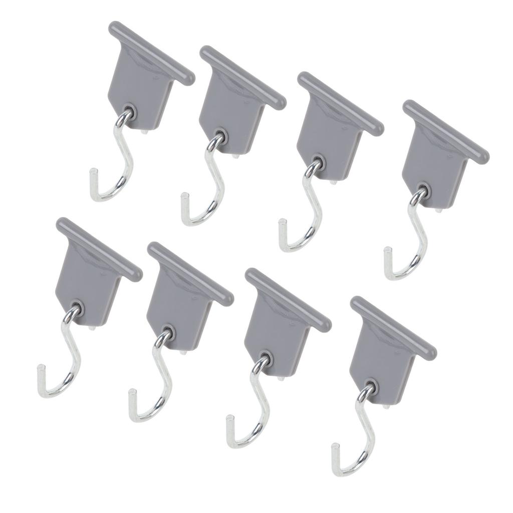 RV Awning Light Clips 8 Hangers 8 S Shaped Hooks 304 Stainless Steel Camping Awning Hooks for Outdoor Tent Home Party