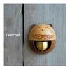 Creative Wind Chime Lucky Cat Bronze Bell Door Clock Bedroom Door Walnut Multi Functional Home Decoration Creative Moving Gift