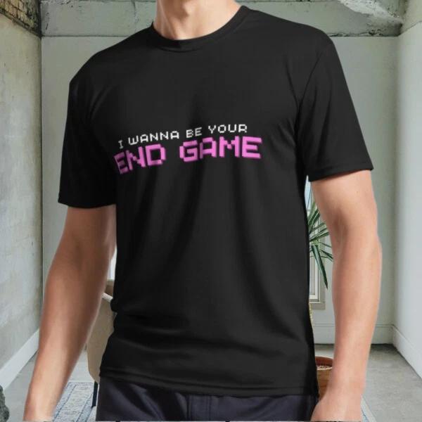 

New End Game Active Logo Men s Black T shirt Funny Size S to 5XL S