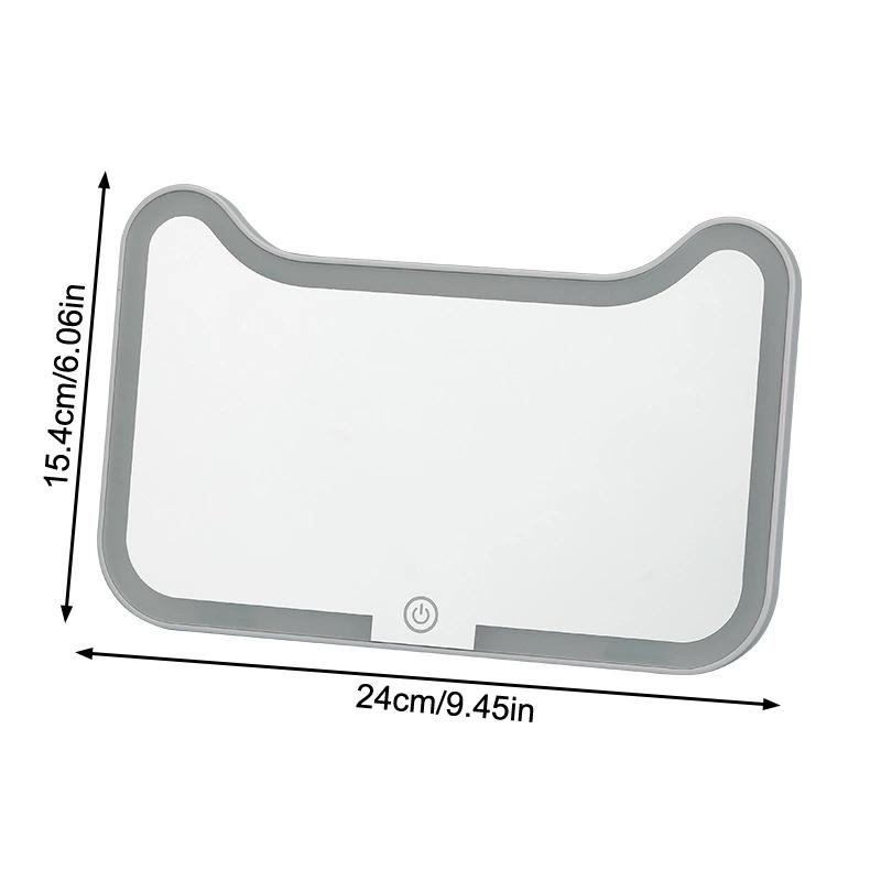 Auto Sonnenblende Make-up Spiegel LED Touchscreen Einstellbare Helligkeit Umschaltbar Auto Innenraum Kosmetikspiegel Auto Schminkspiegel