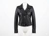 Stylish Leather Handmade Black Women Genuine Lambskin Zipper Casual Bike Jacket