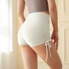 New Nude Yoga Shorts For Women, Pleated Drawstring Fitness Shorts For Outerwear, Anti Glare Running Sports Hot Pants For Women