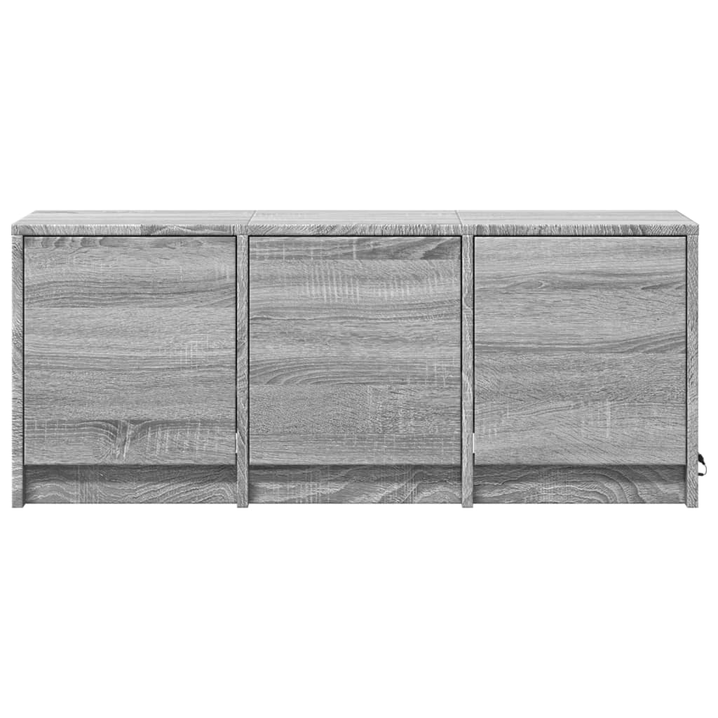 LED TV Cabinet Grey Sonoma 97 x 34 x 40 cm Particleboard