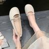 Schuhe Einzelne Schuhe Damen Frühling 2025 neu Flachboden Vielseitige Rockschuhe Einschlupfschuhe