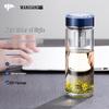 WANXIANG Portable High Borosilicate Glass Tea Cup