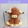 Highland Cow Plushie With Shortpile Fabric For Kids And Plush Toy Collectors